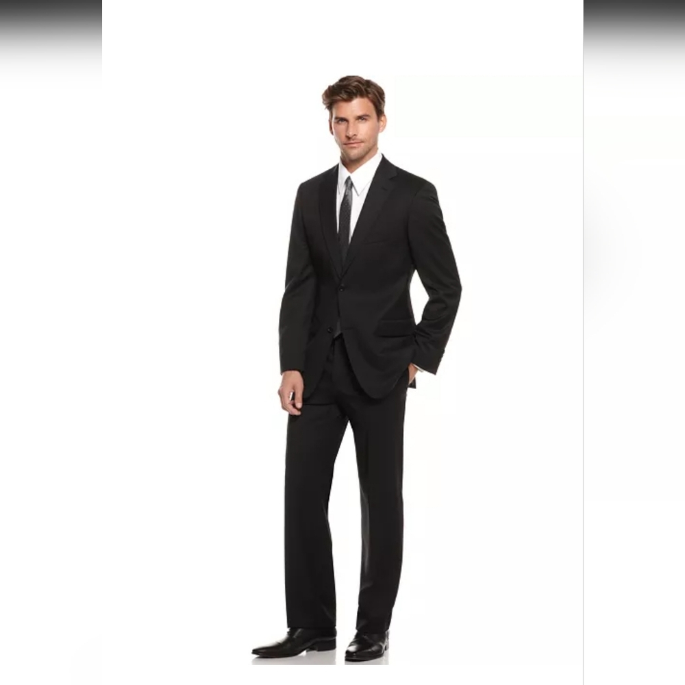 NWT Hugo Boss Pasolini Black Wool Suit Size 40R